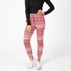 Jogger Alpine Fairisle - Haute Red